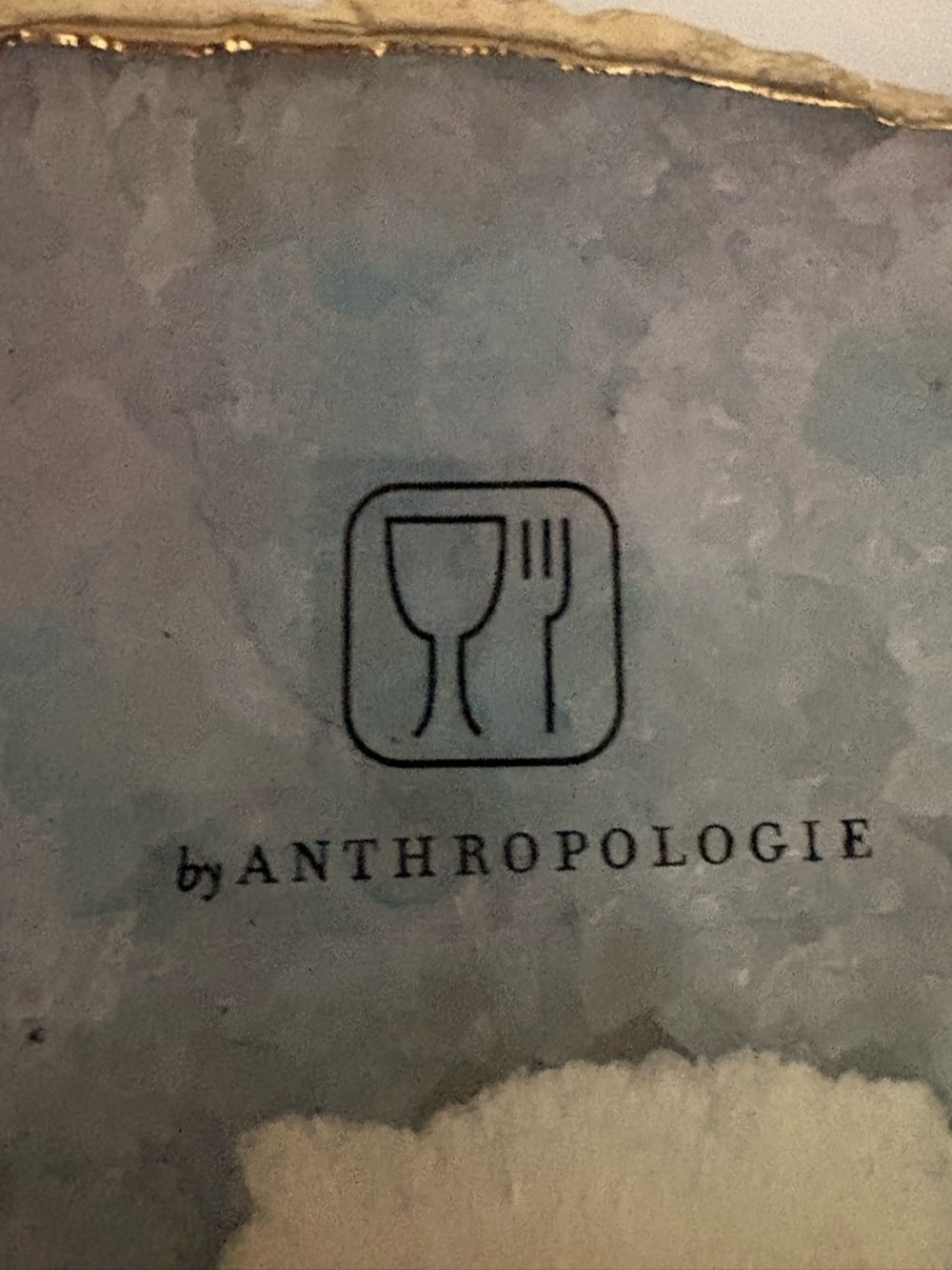 Anthropologie Gilded Agate Blue Quartz Cheese Serving Tray Platter New - Picture 12 of 13